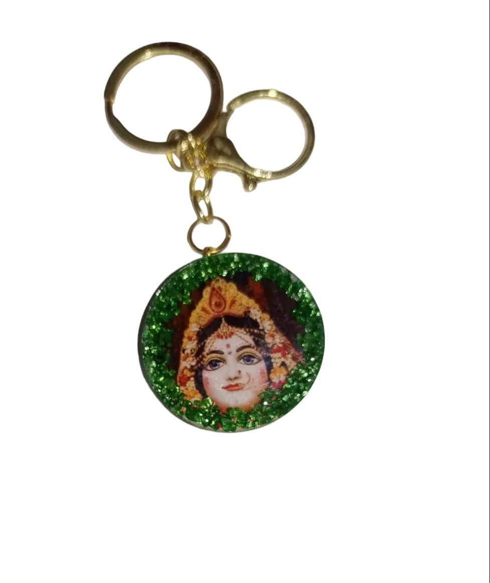Radha Madhav Resin Double side keychain