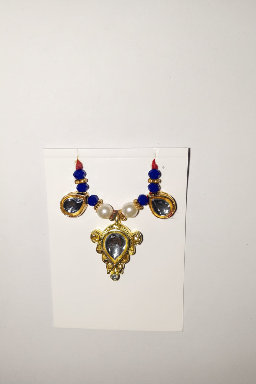 Single layer Kundan & Moti Necklace