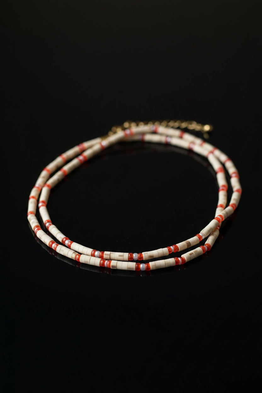 Tulsi Kanthi - Double Round (Red)