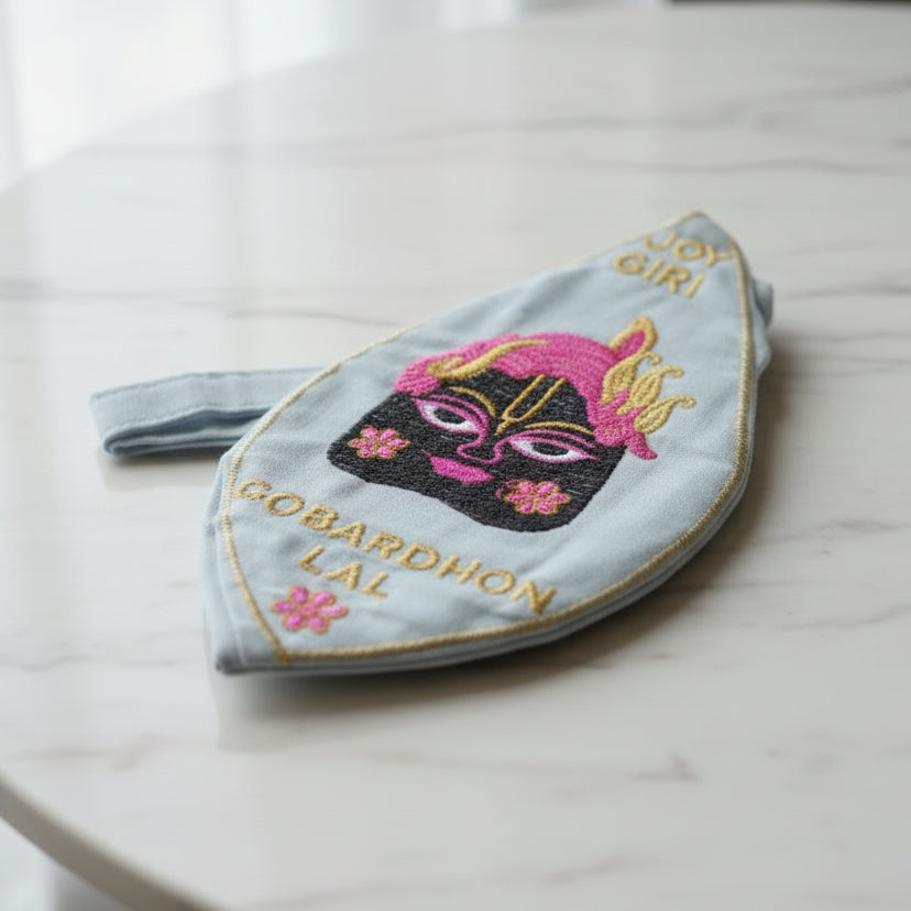 Govardhan ji embroidery beadbag