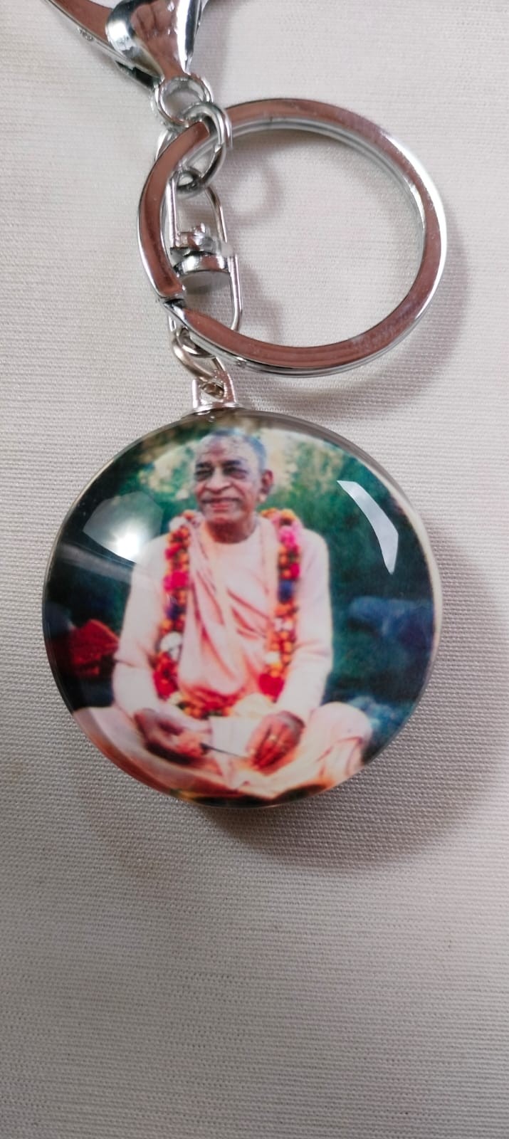 Narsimha & Prabhupada ji Double Side keychain