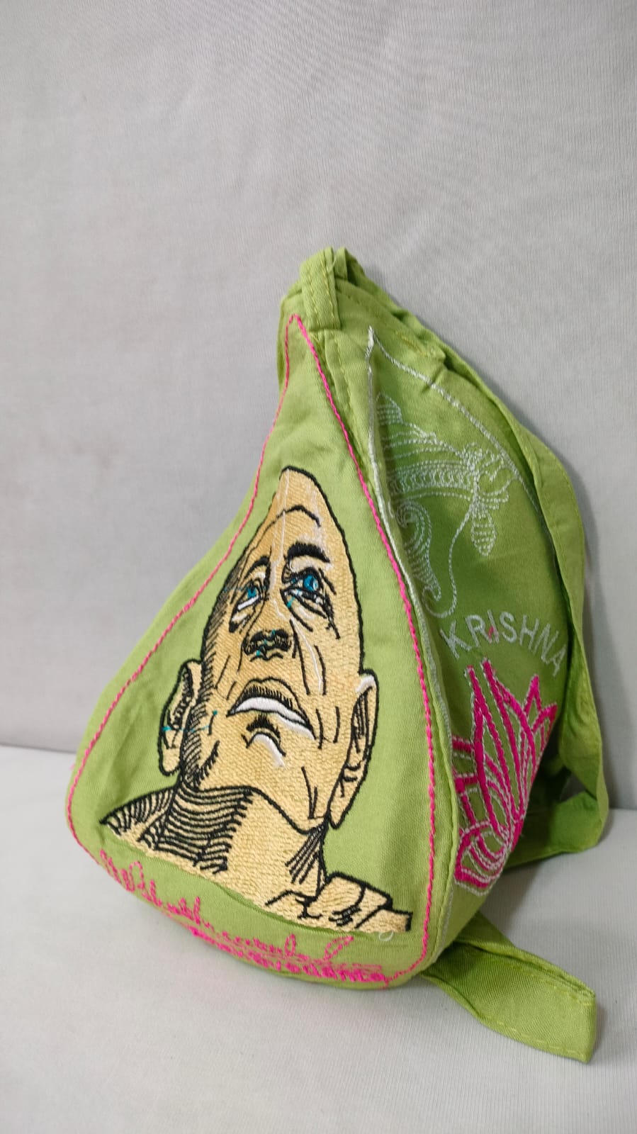 Prabhupad Embrodery Beadbag