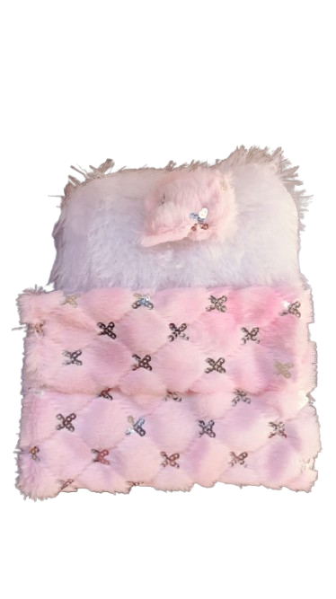 Laddu Gopal Winter special Chamki Bedset with Cushion (size 0, 1, 2, 3)