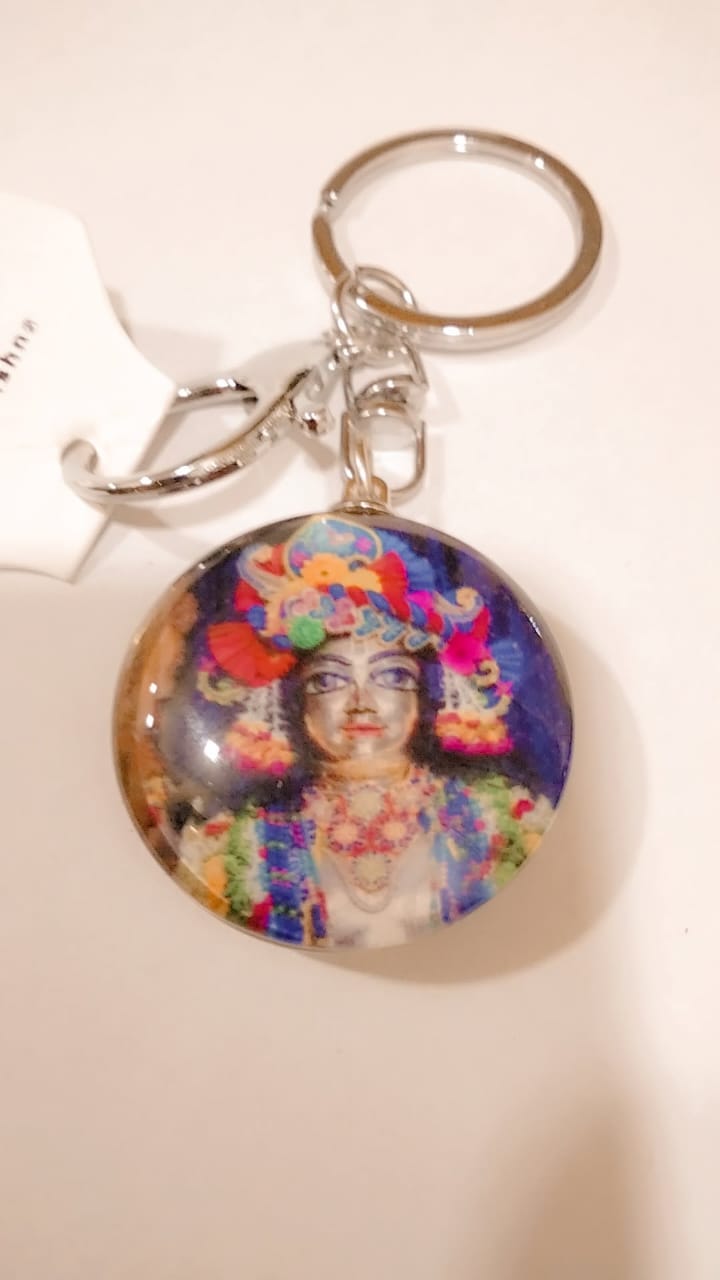 Gaur Nitai Double Side keychain