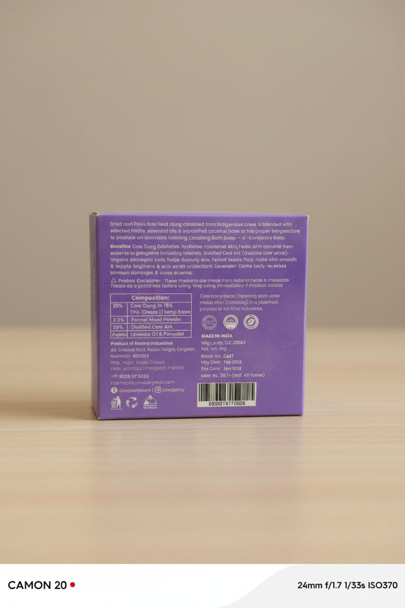 Lavender & Fennel Seeds Cow Dung soap