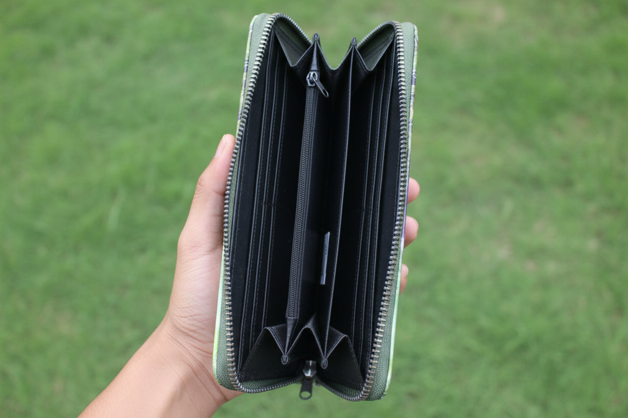 devotional Wallet with double zipper