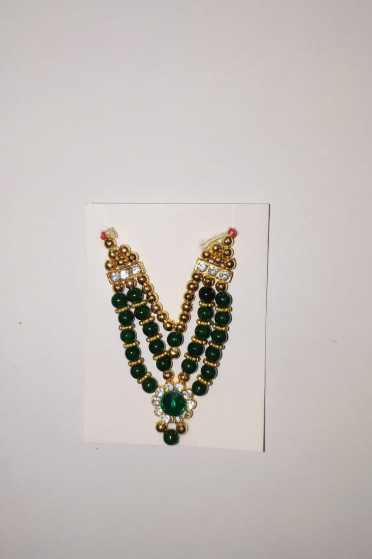 Triple layer Moti Necklace