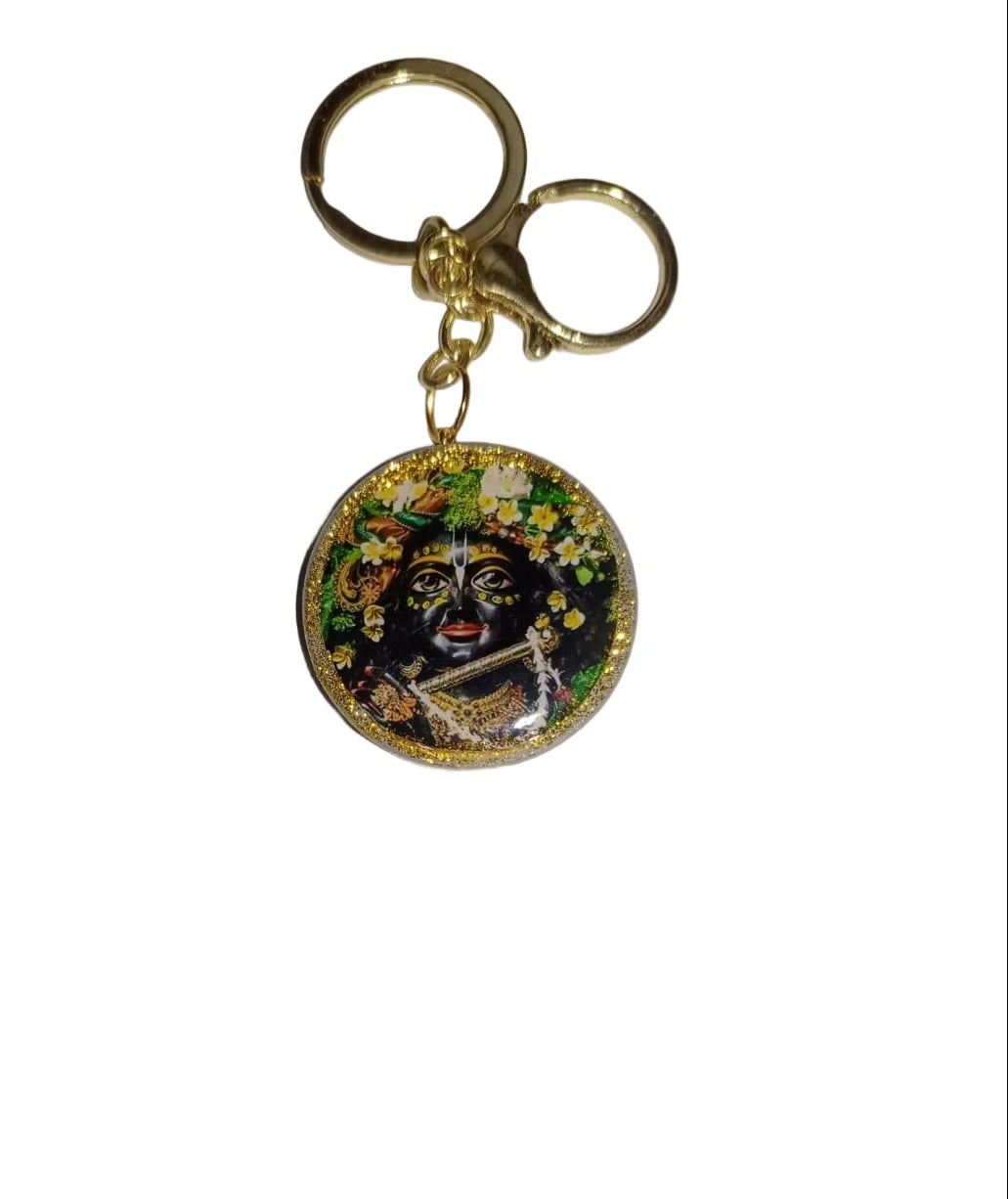 Radha Madhav Resin Double side keychain