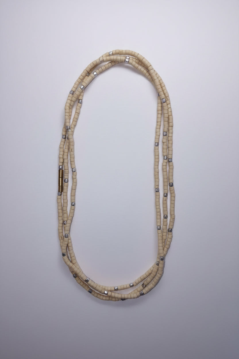 3 round kanthi with silver beads kanthi