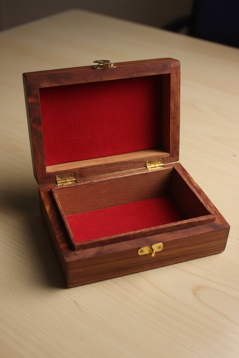 Wooden jewellery box