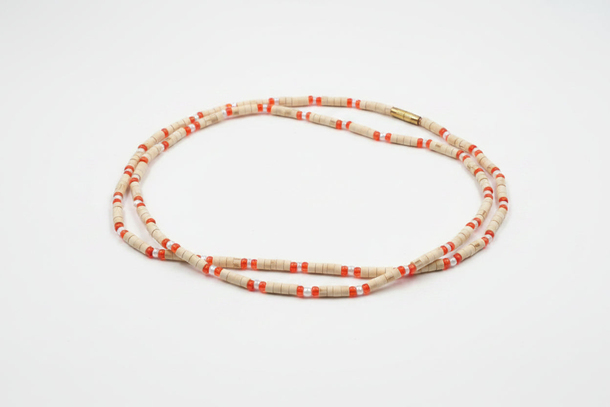Tulsi Kanthi - Double Round (Red)