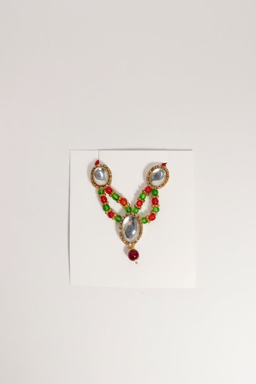 Double Layer Kundan and Moti Necklace