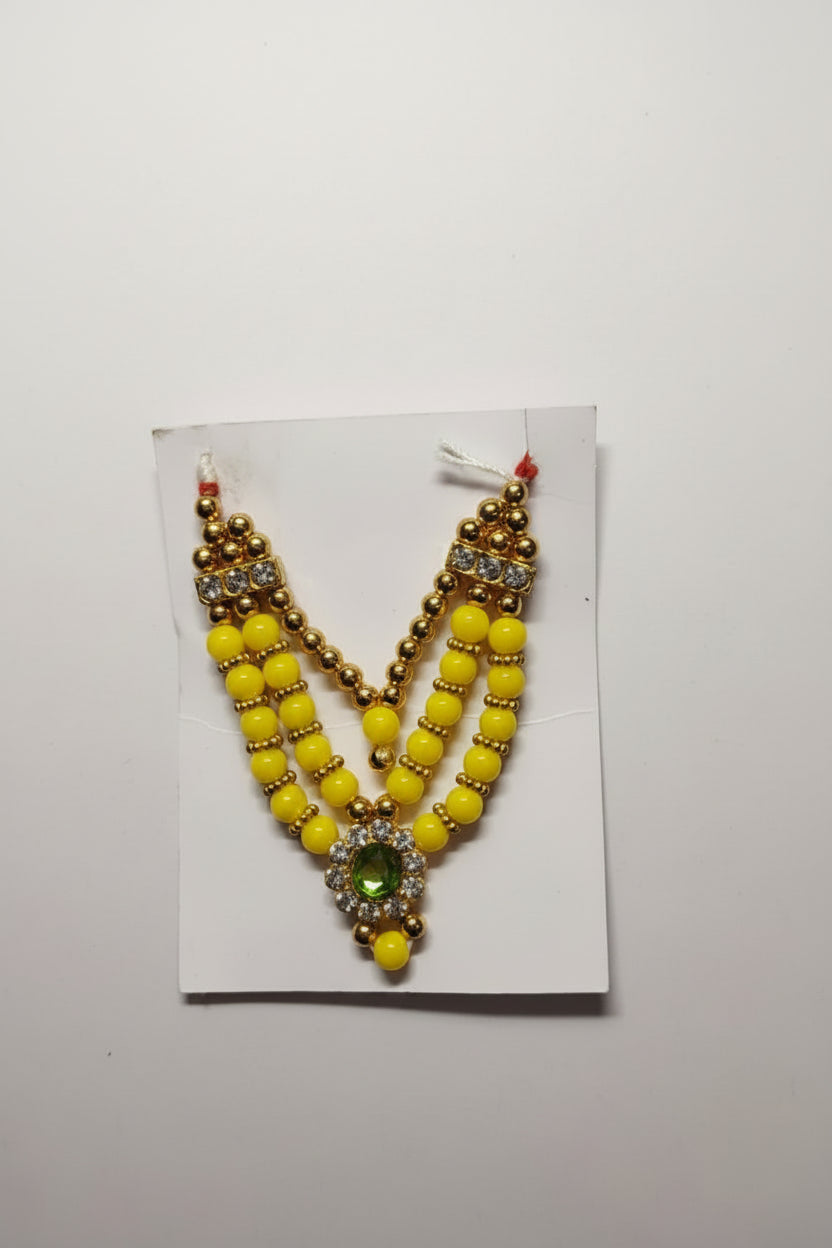 Triple layer Moti Necklace
