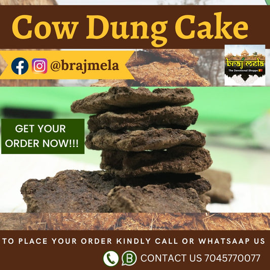 Cow dung cake (pack of 12)