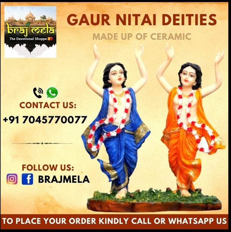 Gaur Nitai ceramic deities