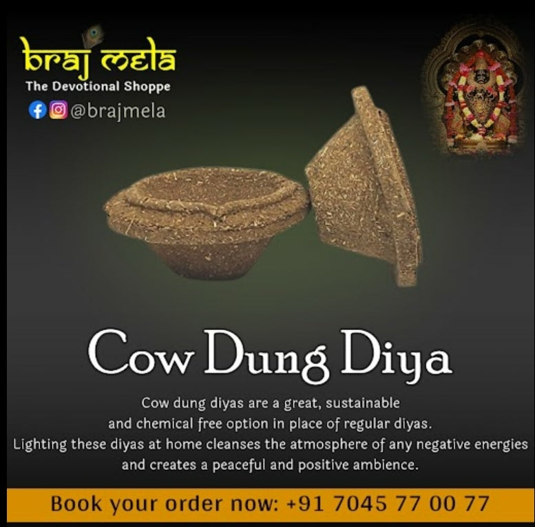 Cow Dung Diya (pack of 30)