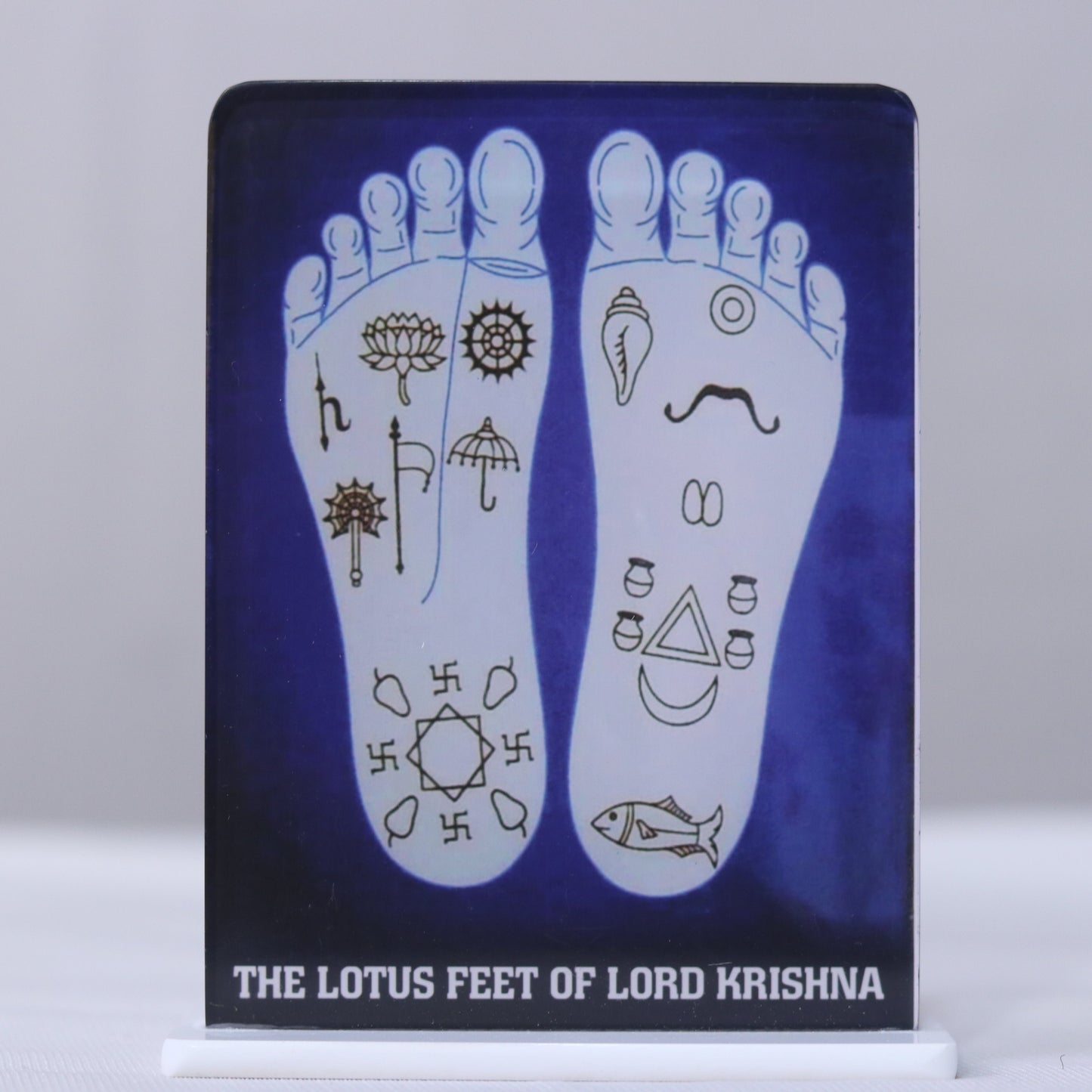 Krishna lotus feet frame