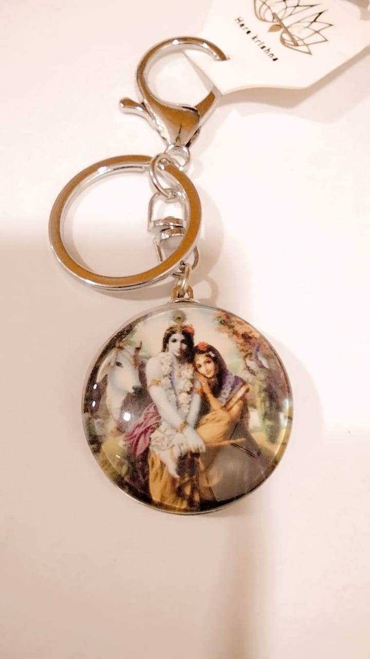 Krishna Balram Double Side keychain