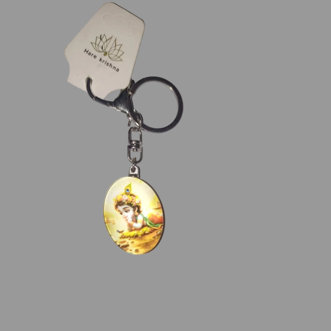 Cute krishna 2 in 1 keychain