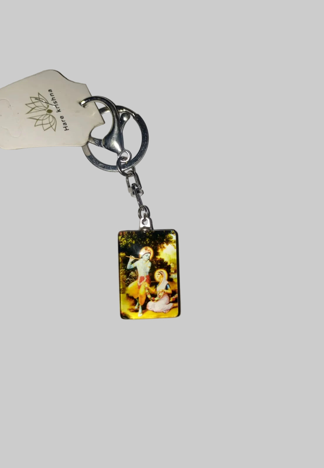 Radha krishna 2 in 1 keychain