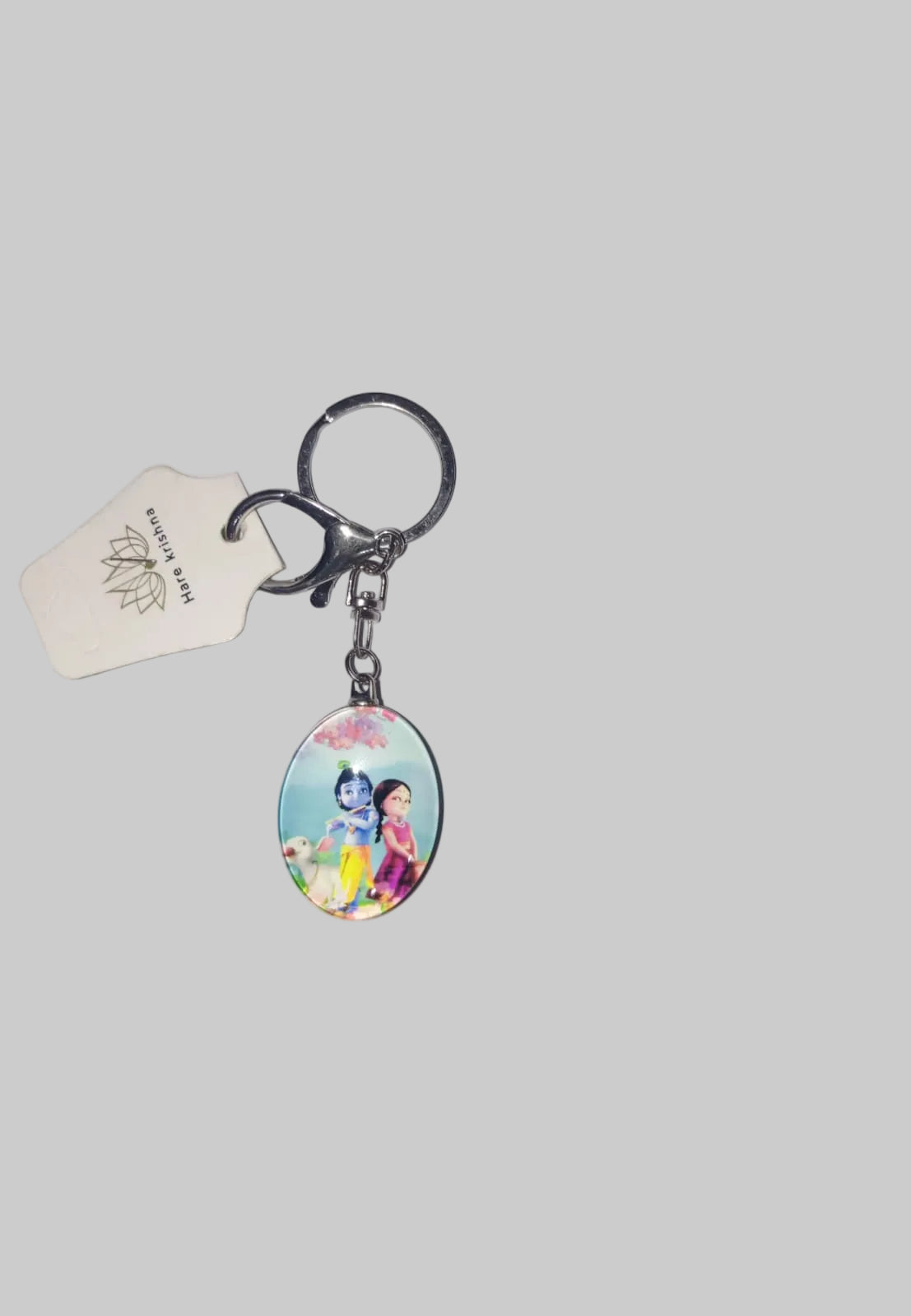 Radha Krishna 2 in 1 keychain