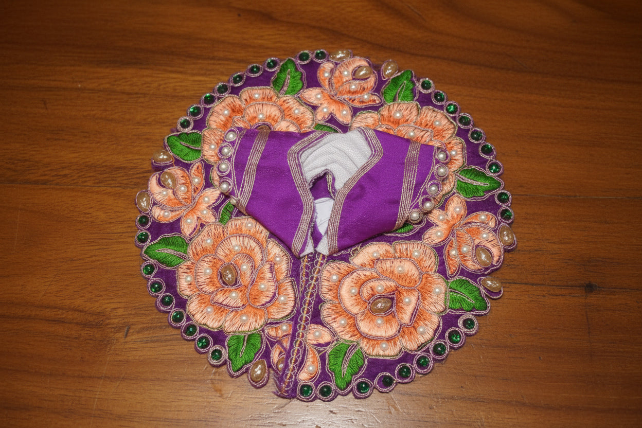 Gopal Dress - Rose Embroidery
