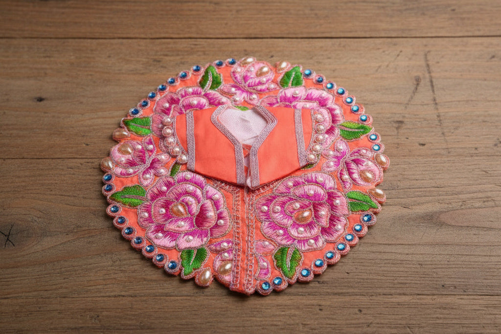Gopal Dress - Rose Embroidery
