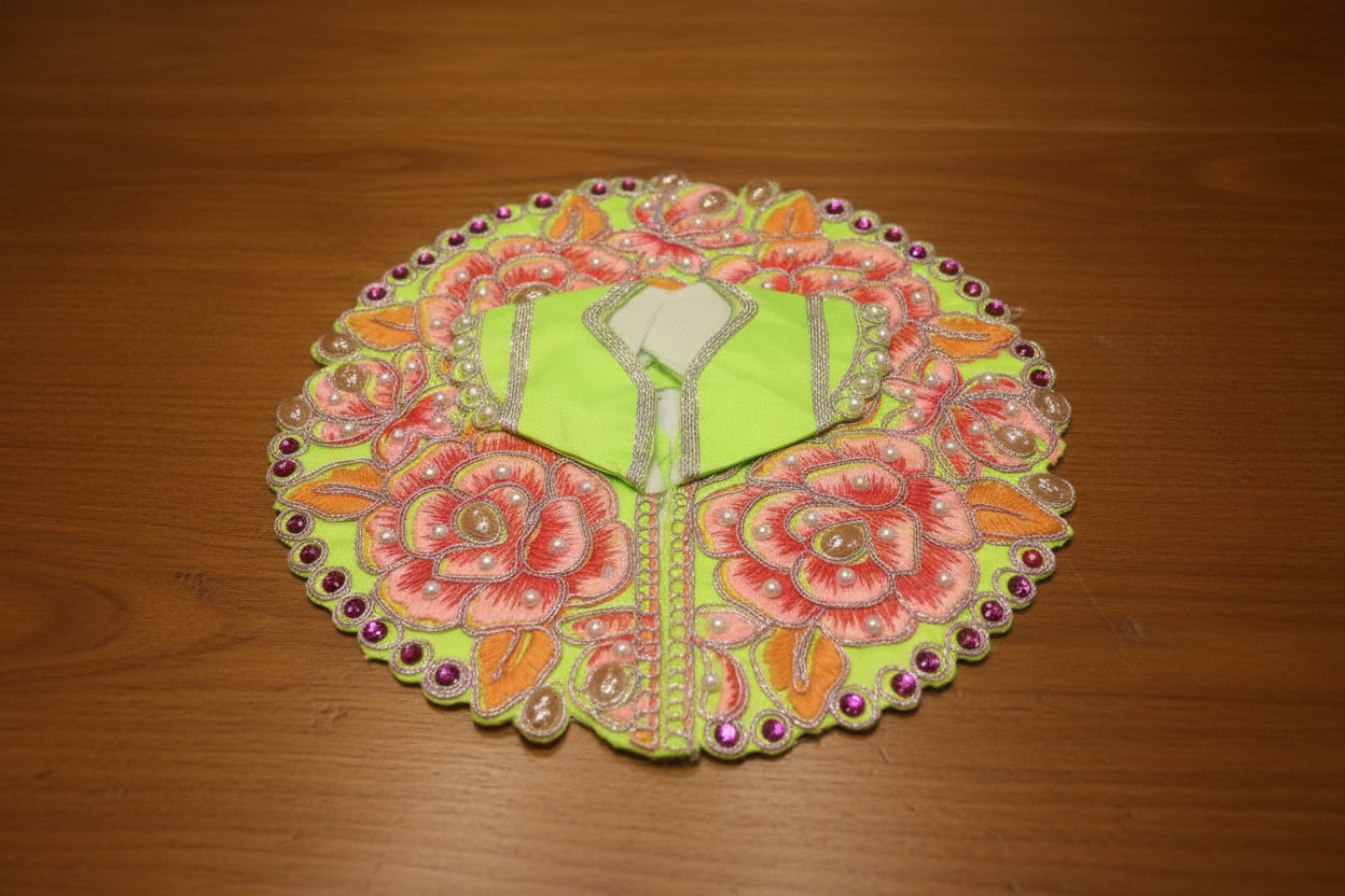 Gopal Dress - Rose Embroidery