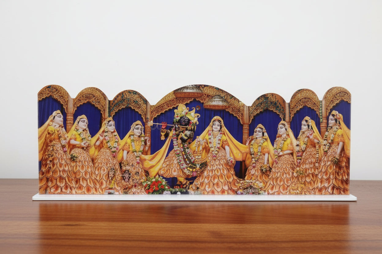 Radha Madhav with ashtasakshi acrylic frame