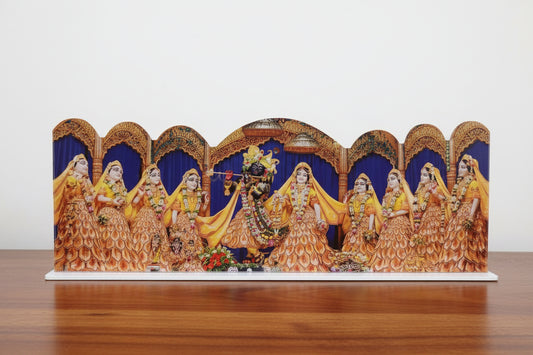 Radha Madhav with ashtasakshi acrylic frame