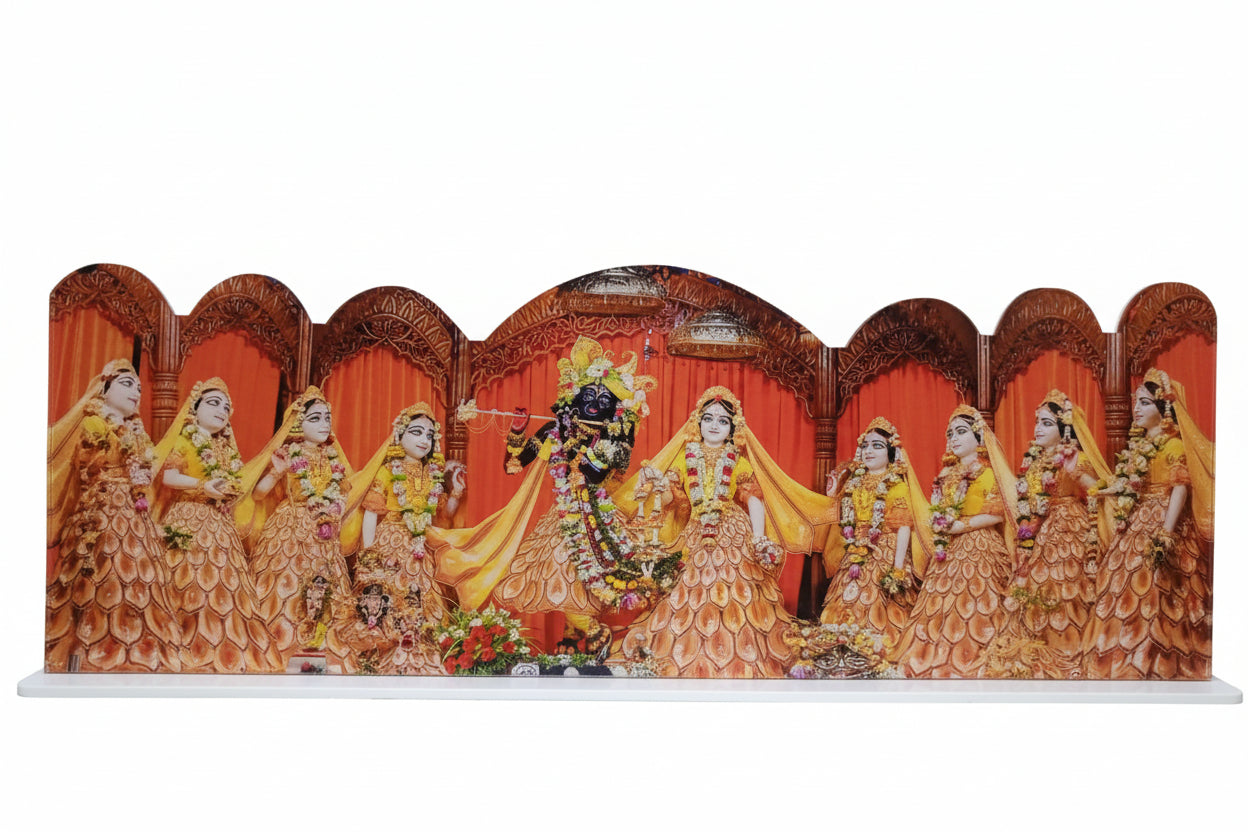 Radha Madhav with ashtasakshi acrylic frame