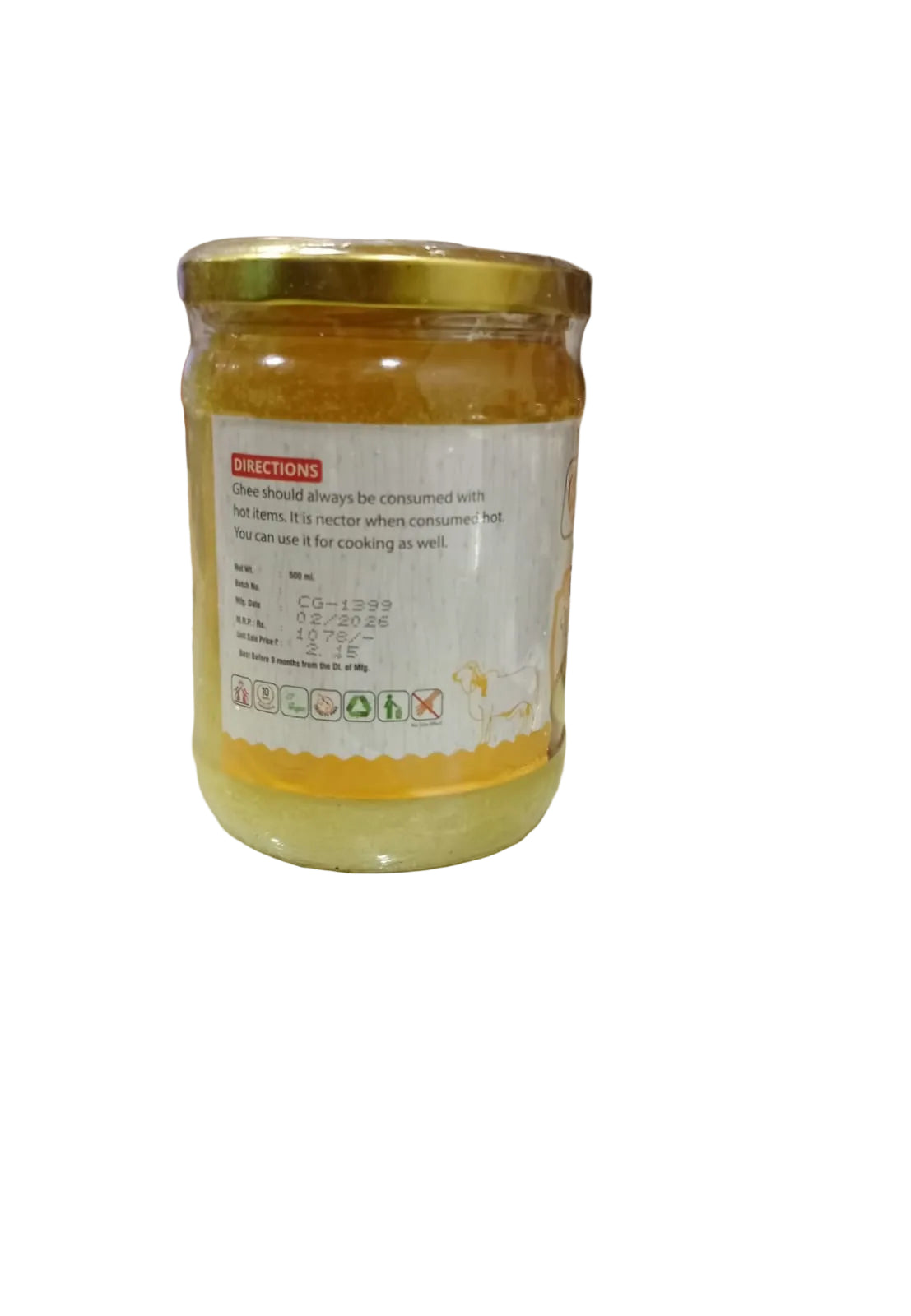 Ahimsa Gir cow ghee (500 ML)