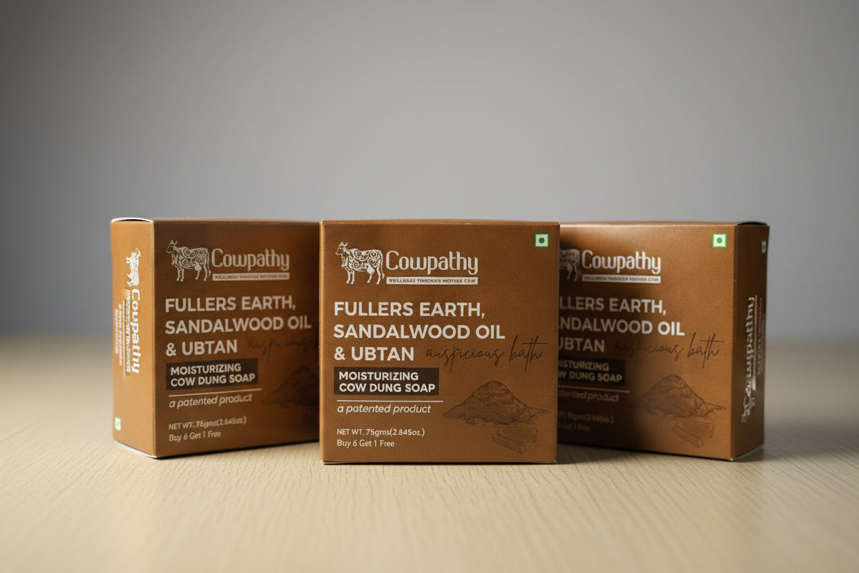 Fullers earth, sandalwood oil & ubtan