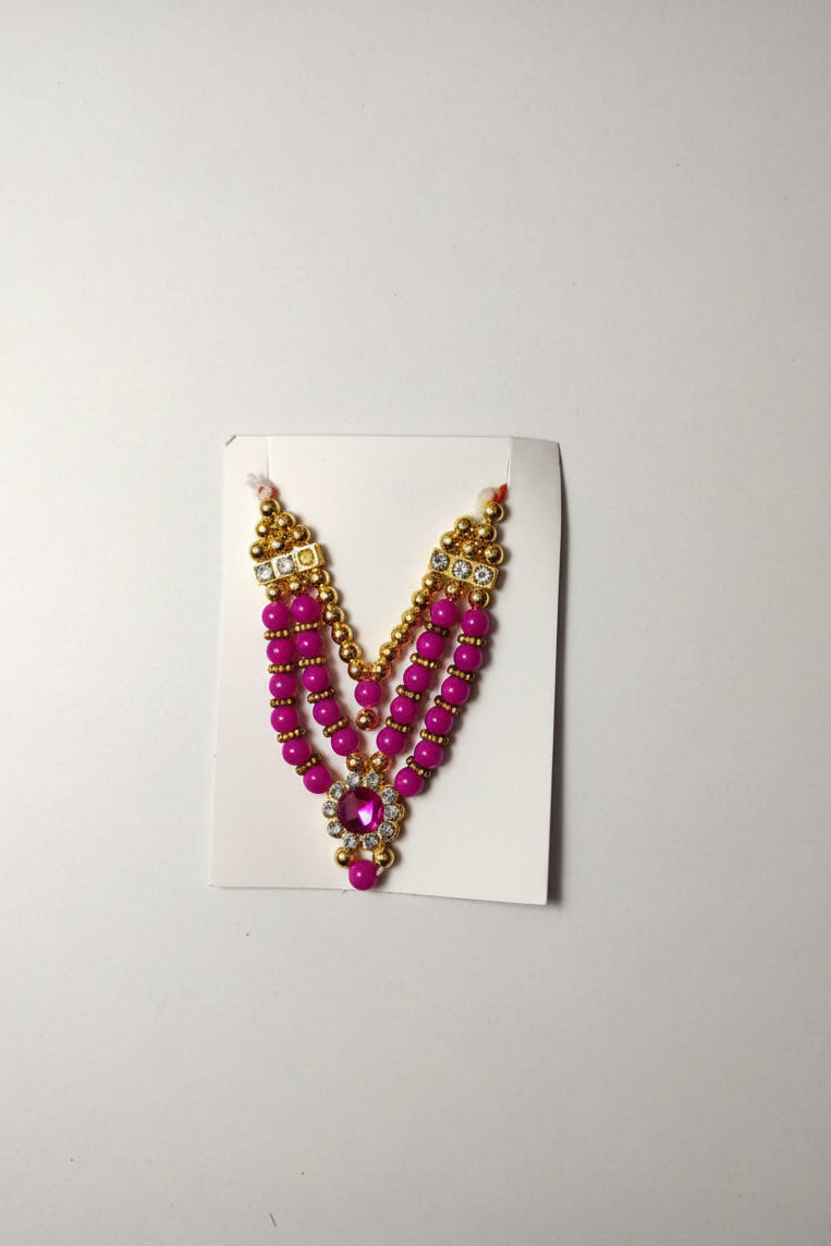 Triple layer Moti Necklace