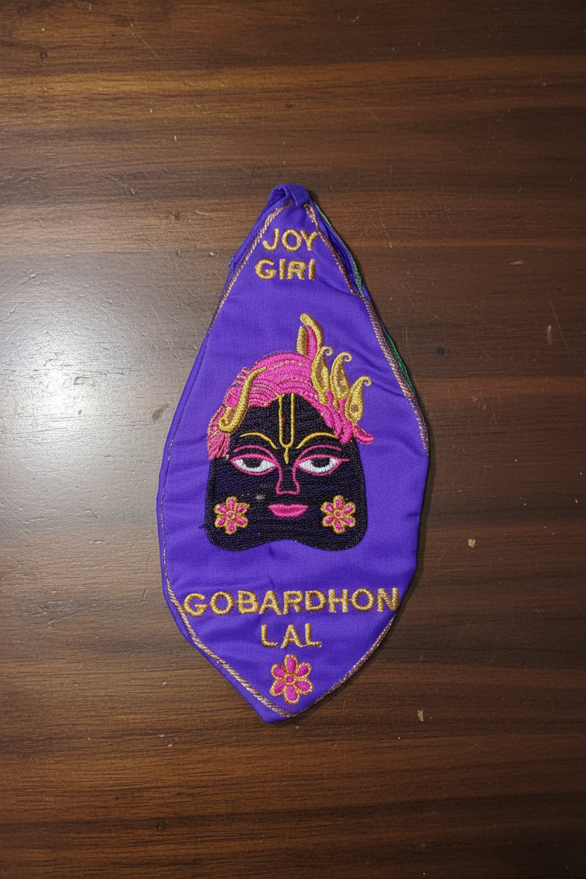 Govardhan ji embroidery beadbag
