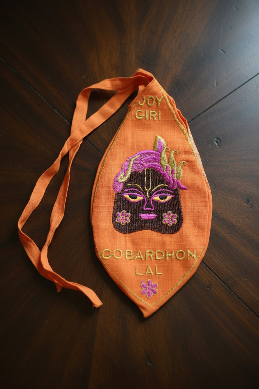 Govardhan ji embroidery beadbag