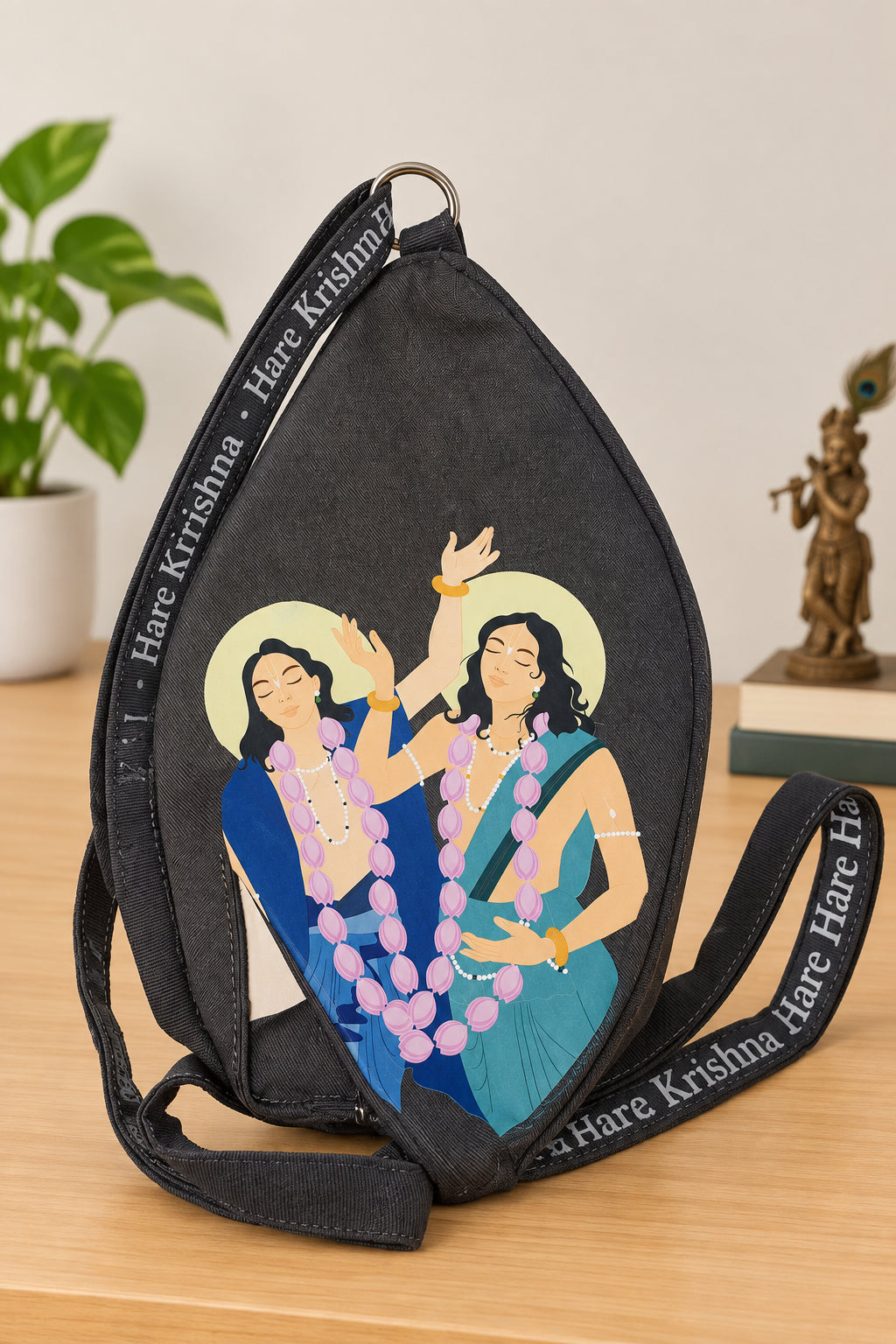 Premium Gaur Nitai Printed Beadbag