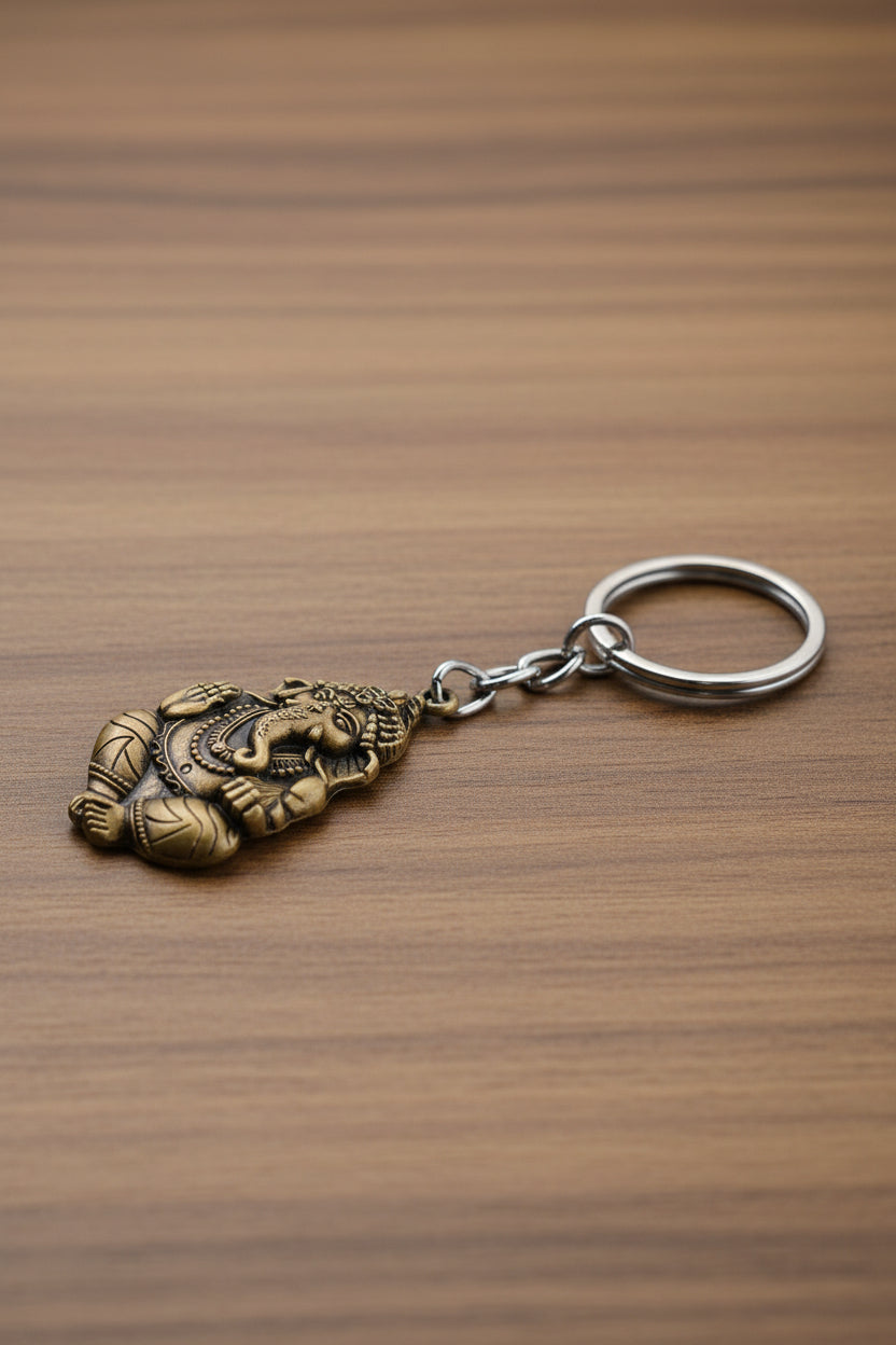 Ganpati ji metal keychain