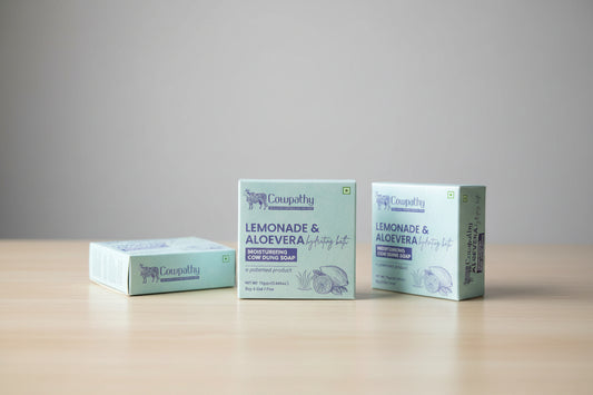 Lemonade & Aloevera cow dung soap